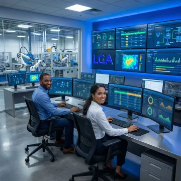 Industrial control system security monitoring dashboard displaying network security metrics