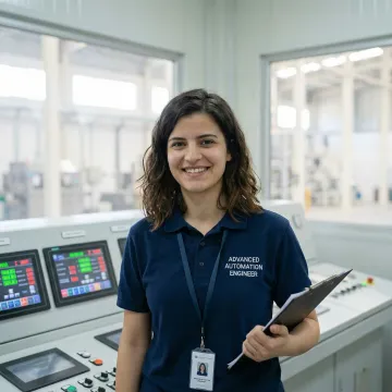 Industrial control systems consulting engineer analyzing automation equipment and control panels