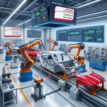 Advanced automotive manufacturing equipment with automated quality control systems monitoring production line variability