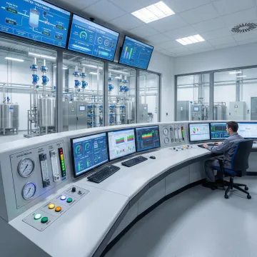 Advanced industrial control panel for water treatment automation system