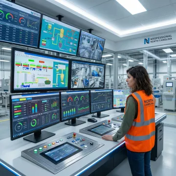 Advanced process control system monitoring industrial manufacturing operations