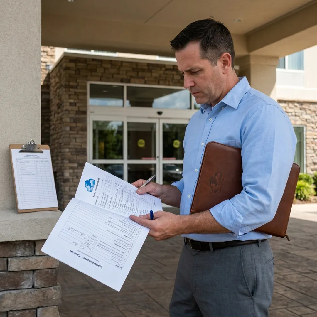 Secured REO hotel property under asset management review