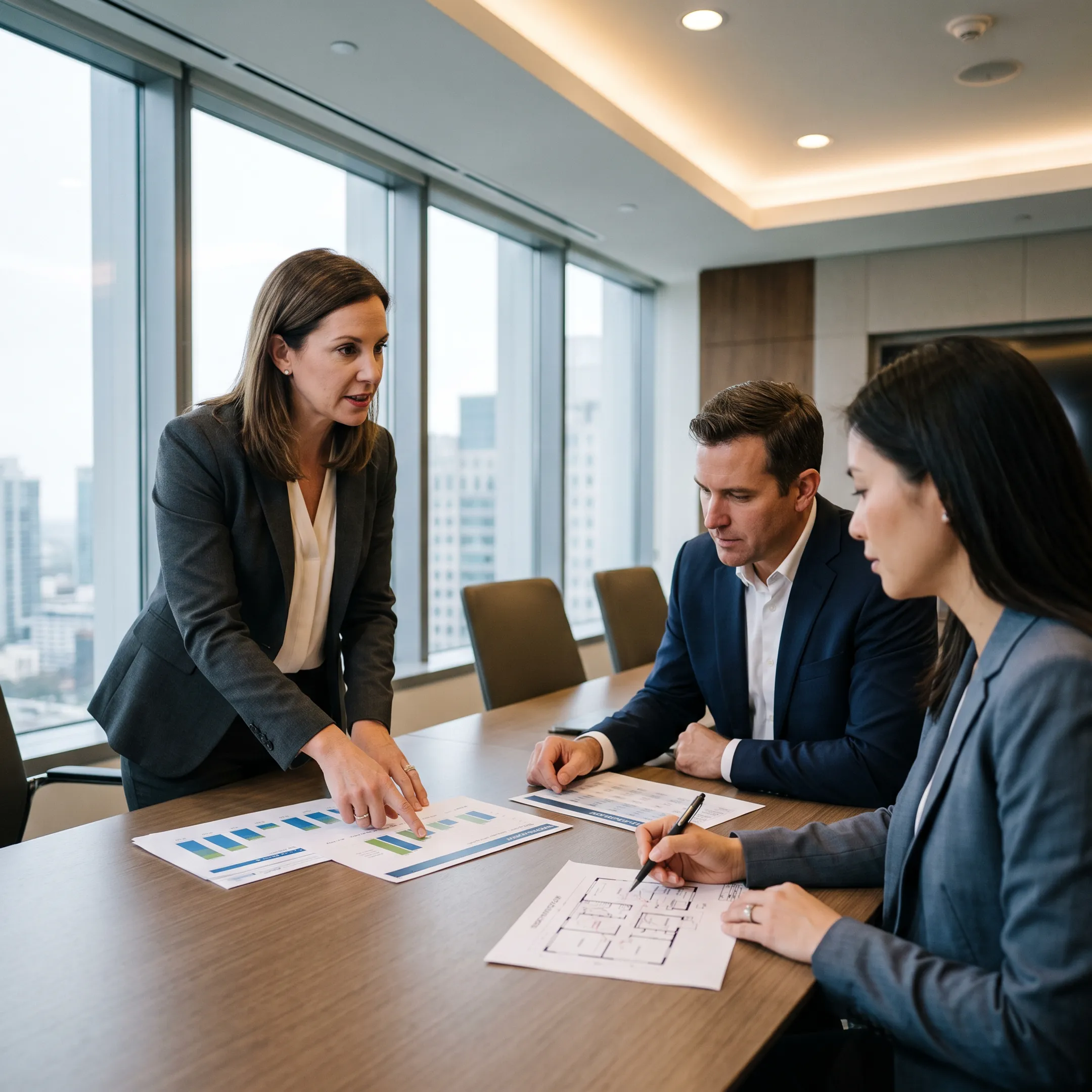 Advisor reviewing hotel asset strategy