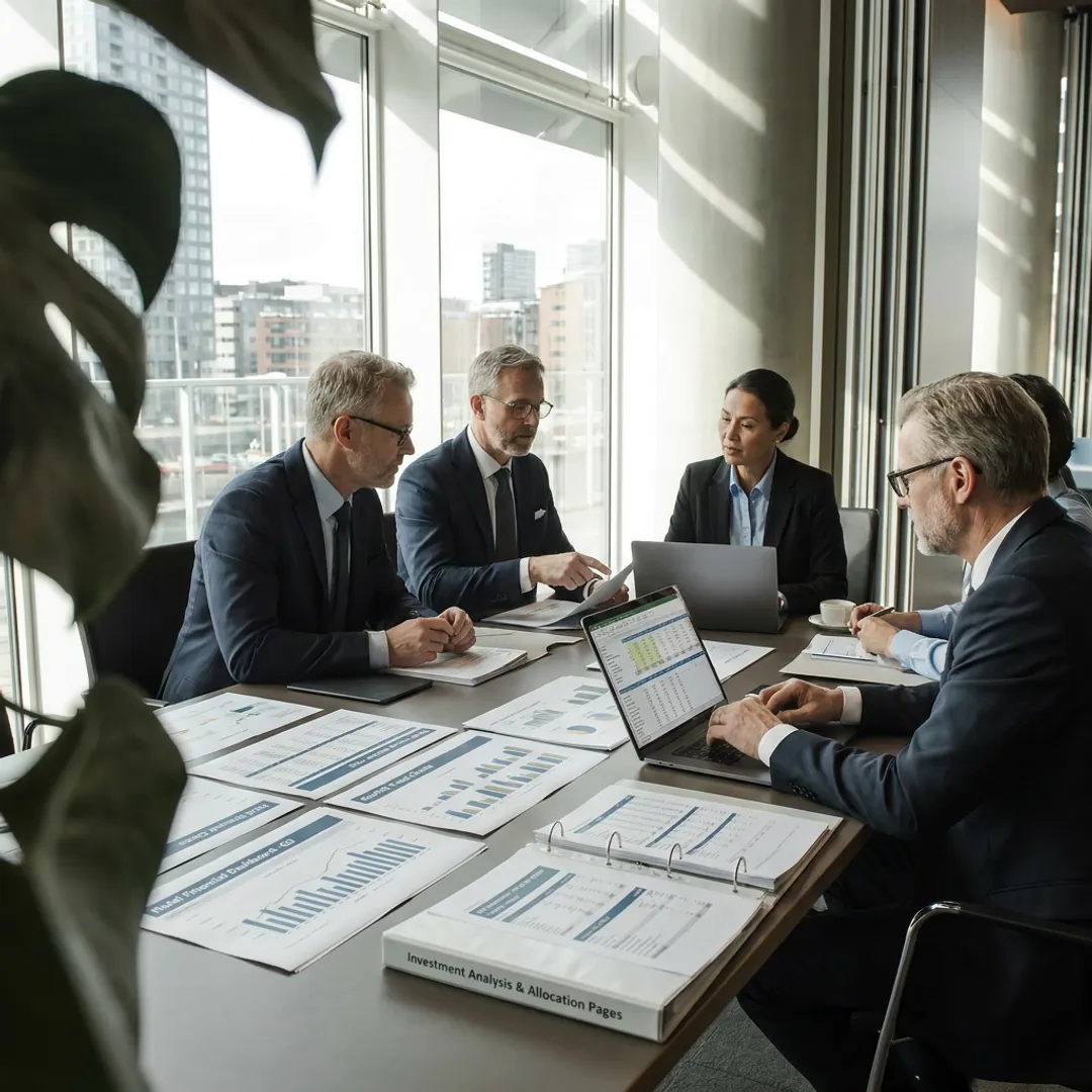 Hospitality advisors reviewing hotel performance strategy
