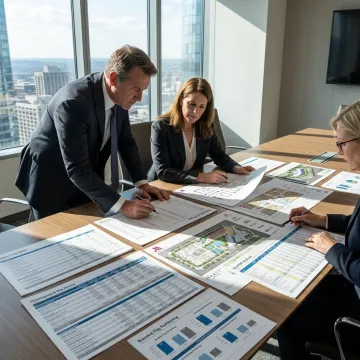 Hotel development planning meeting