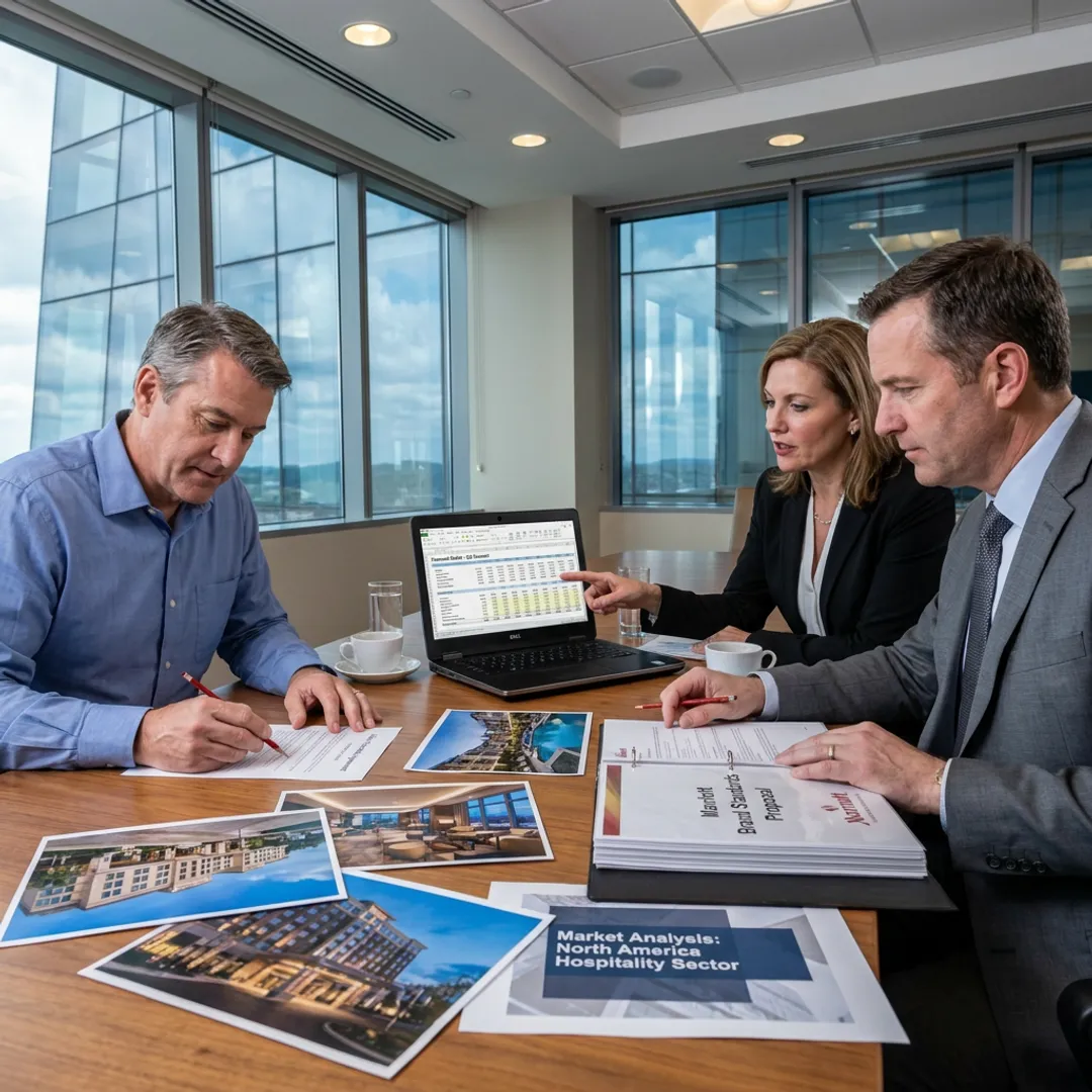 Hospitality contract negotiation meeting