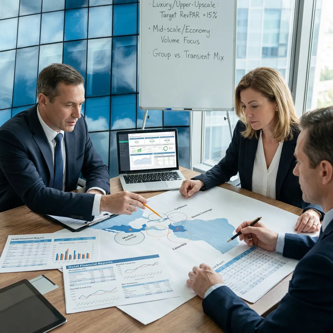 Hotel investment advisors reviewing Latin America hospitality performance