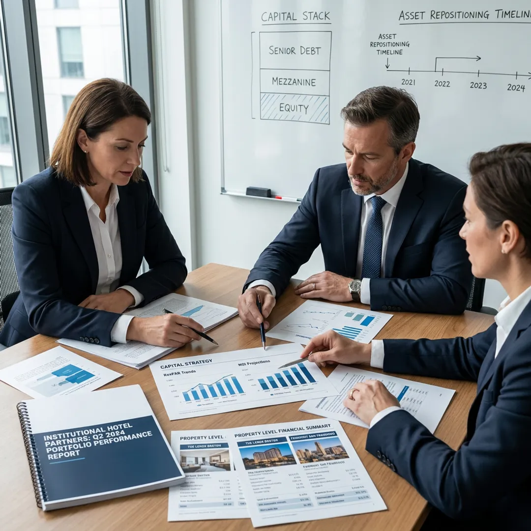 Financial institution advisory for hotel assets