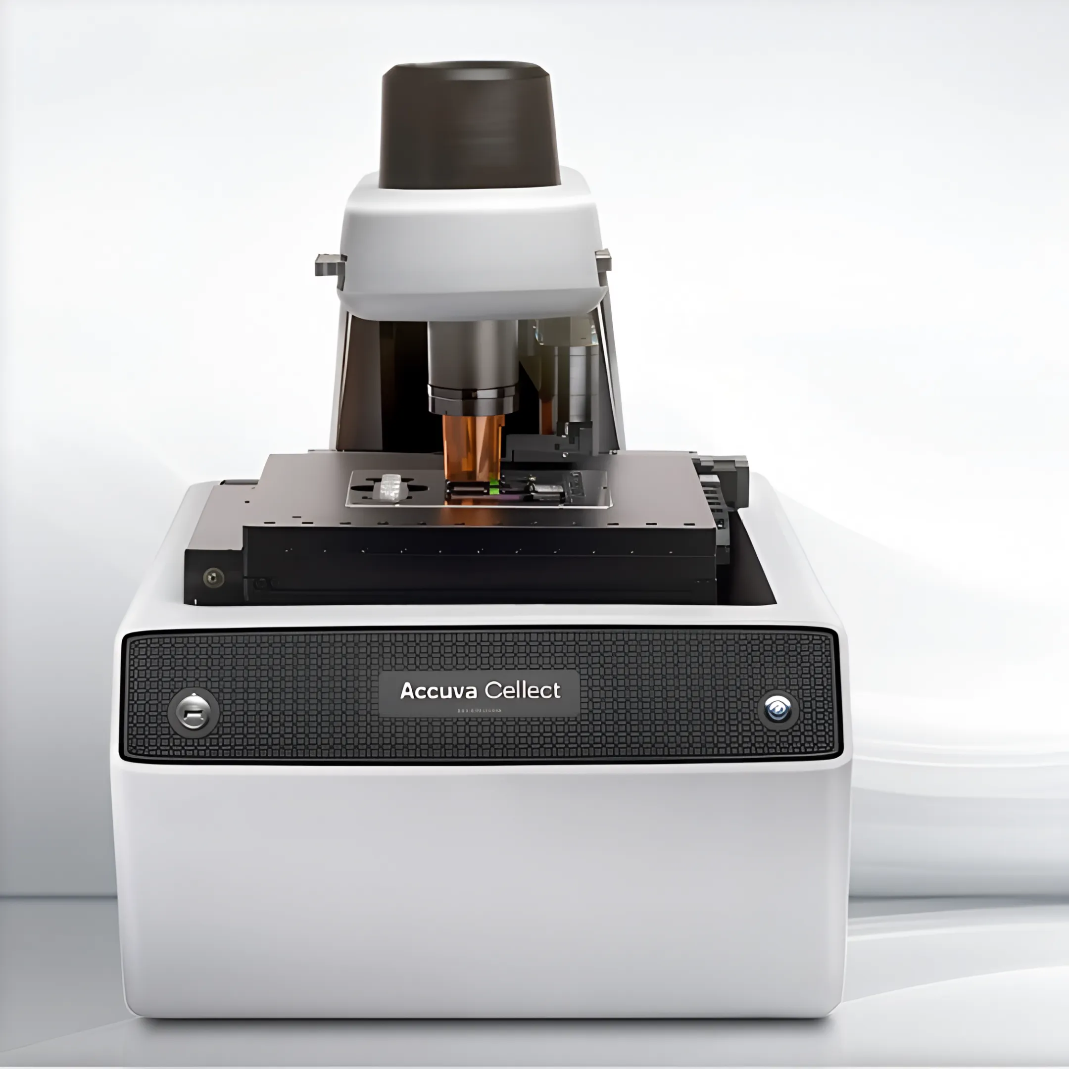 Researcher using a laser capture microdissection microscope