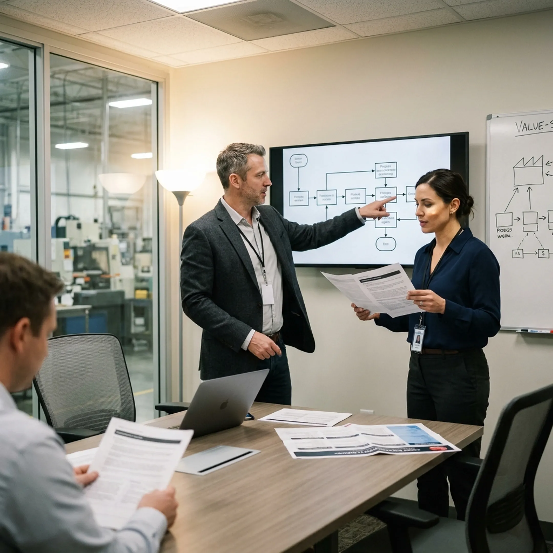Quality assurance professionals reviewing CAPA workflow diagrams
