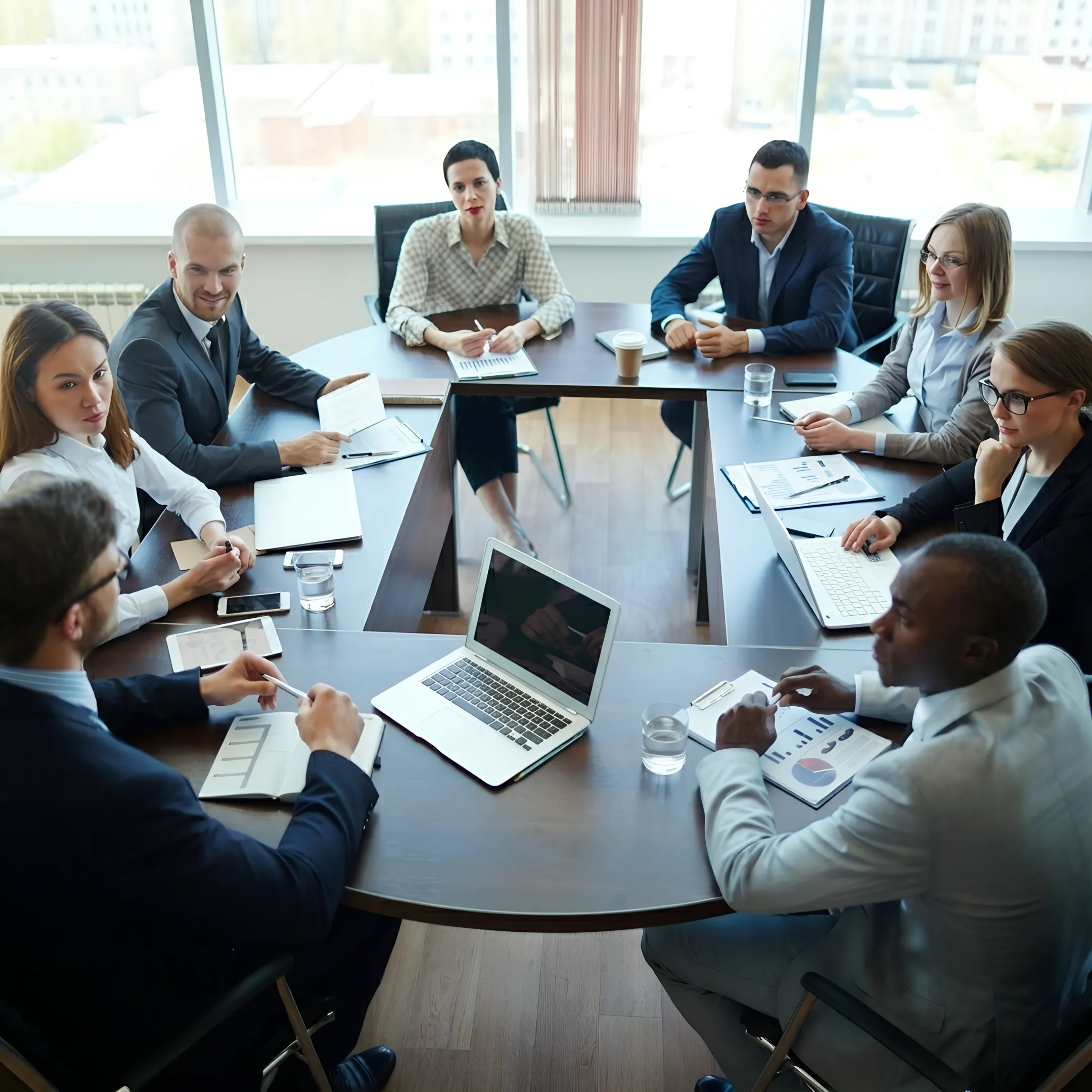 Operational excellence advisors conducting supply chain risk evaluation