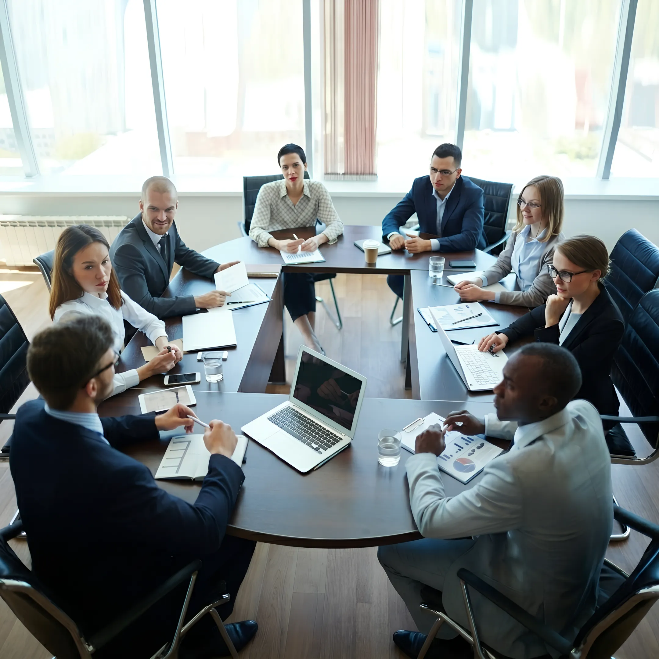 Senior executive receiving personalized leadership coaching in an office setting