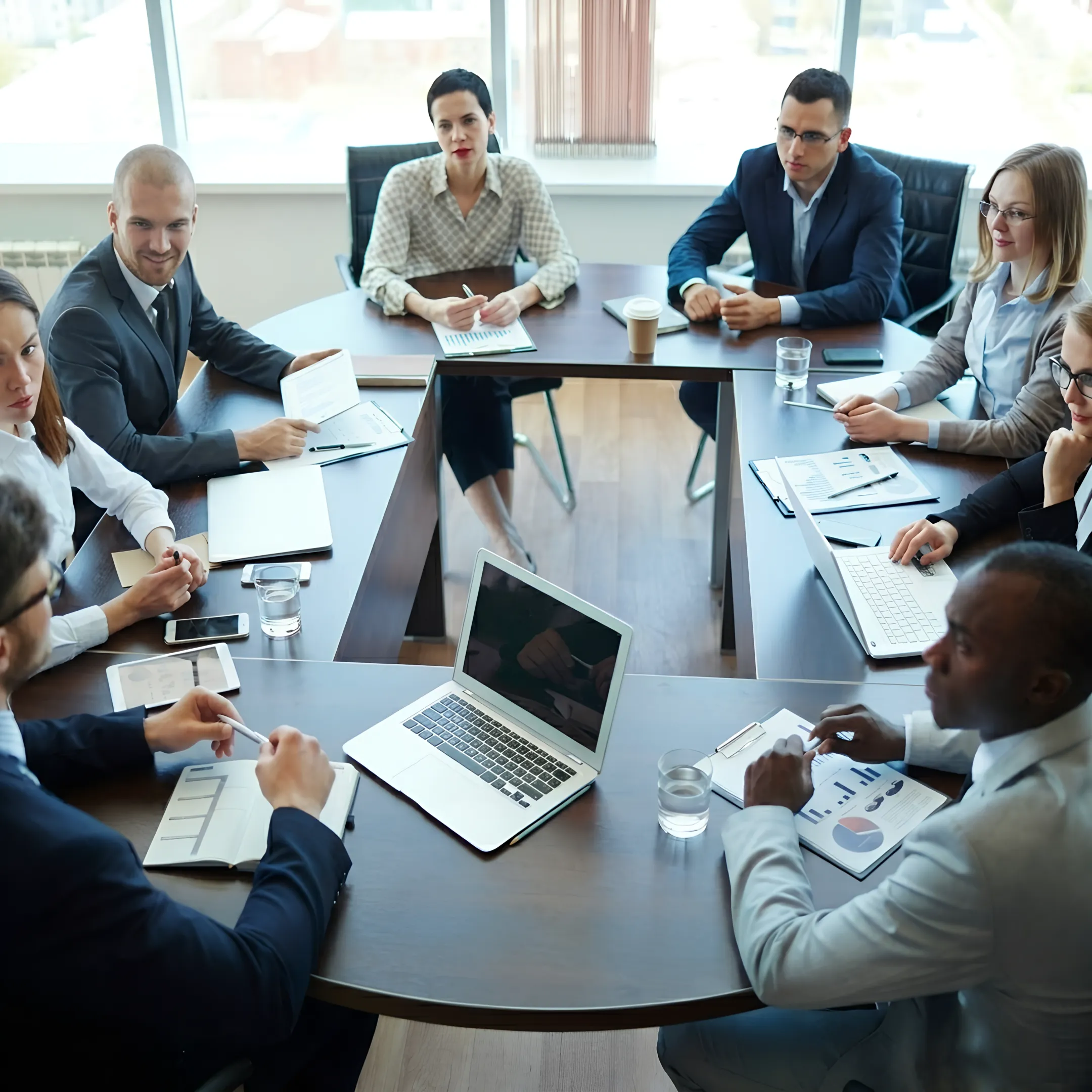 Executive coach guiding a business director through strategic operational planning