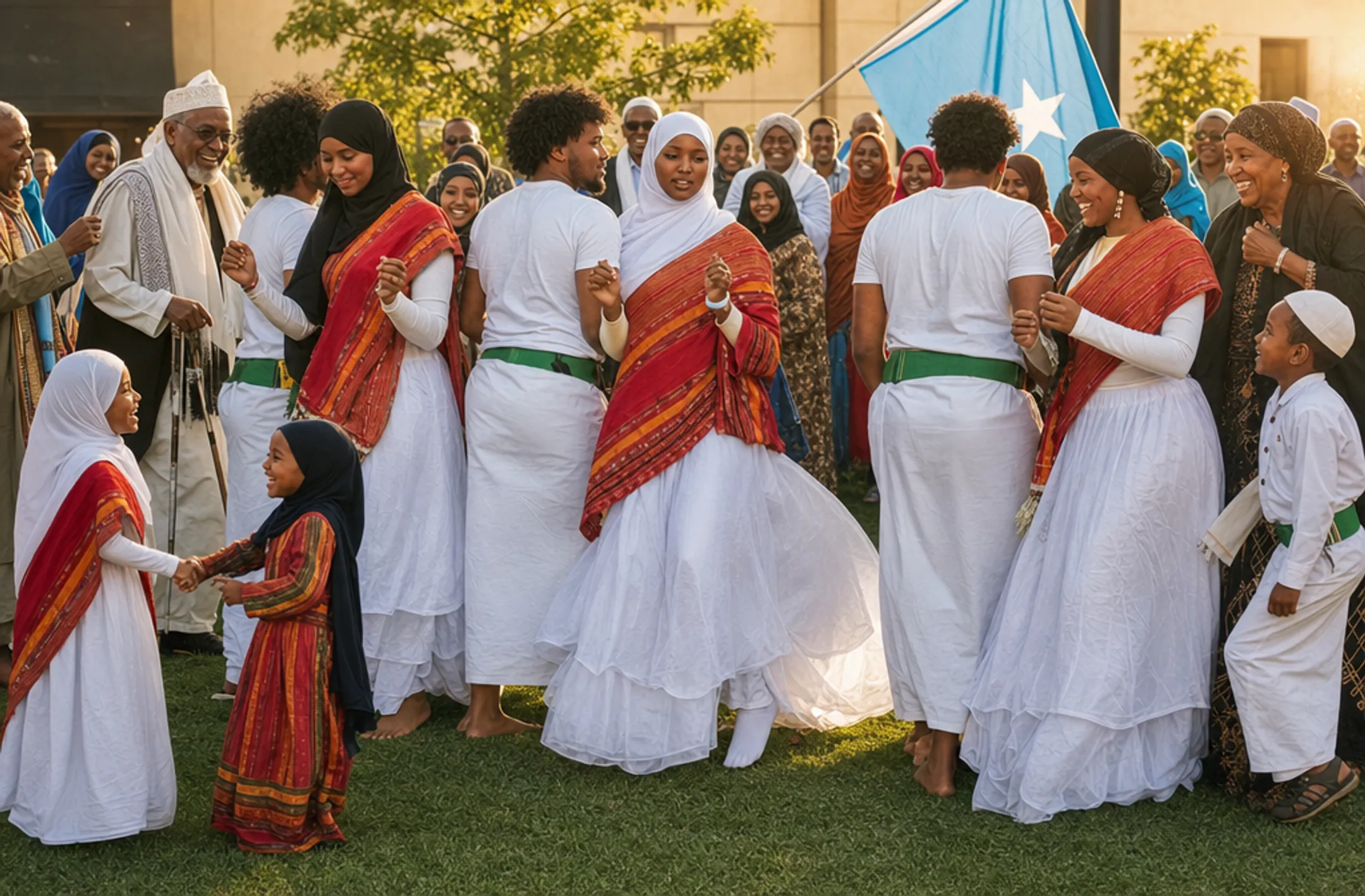 Diverse family celebrating cultural traditions and community connection together