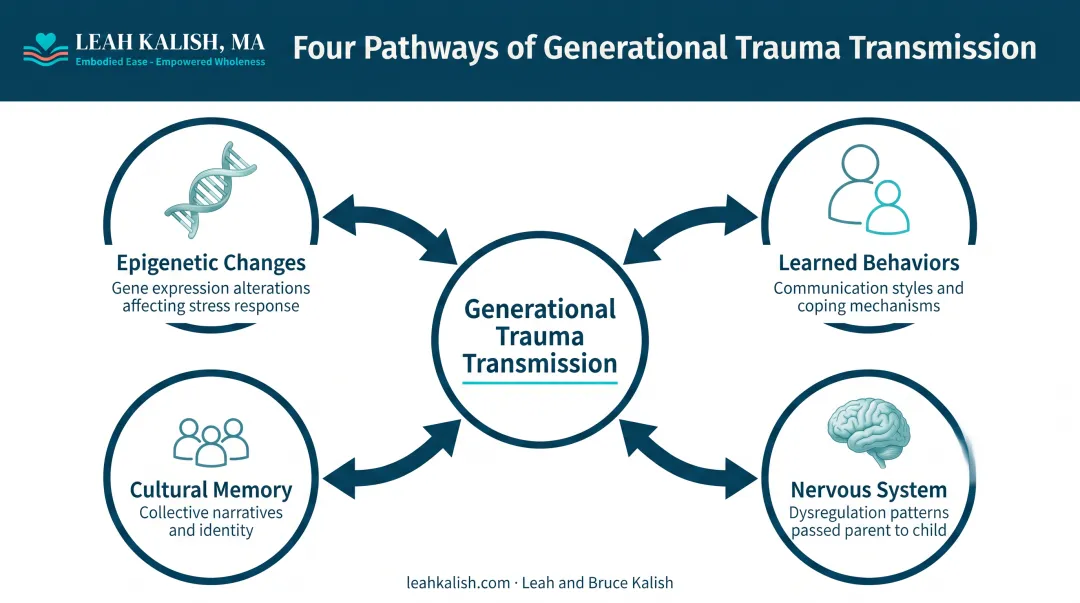 Four pathways of generational trauma transmission from biological to nervous system