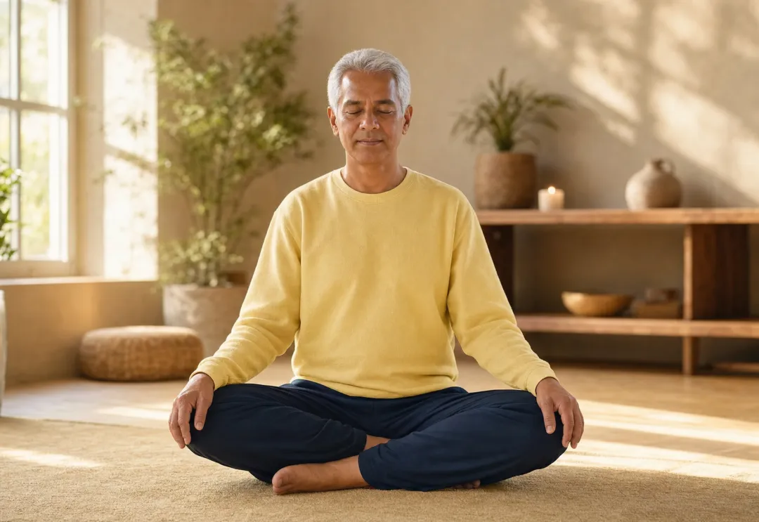person experiencing calm nervous system regulation during trauma therapy session