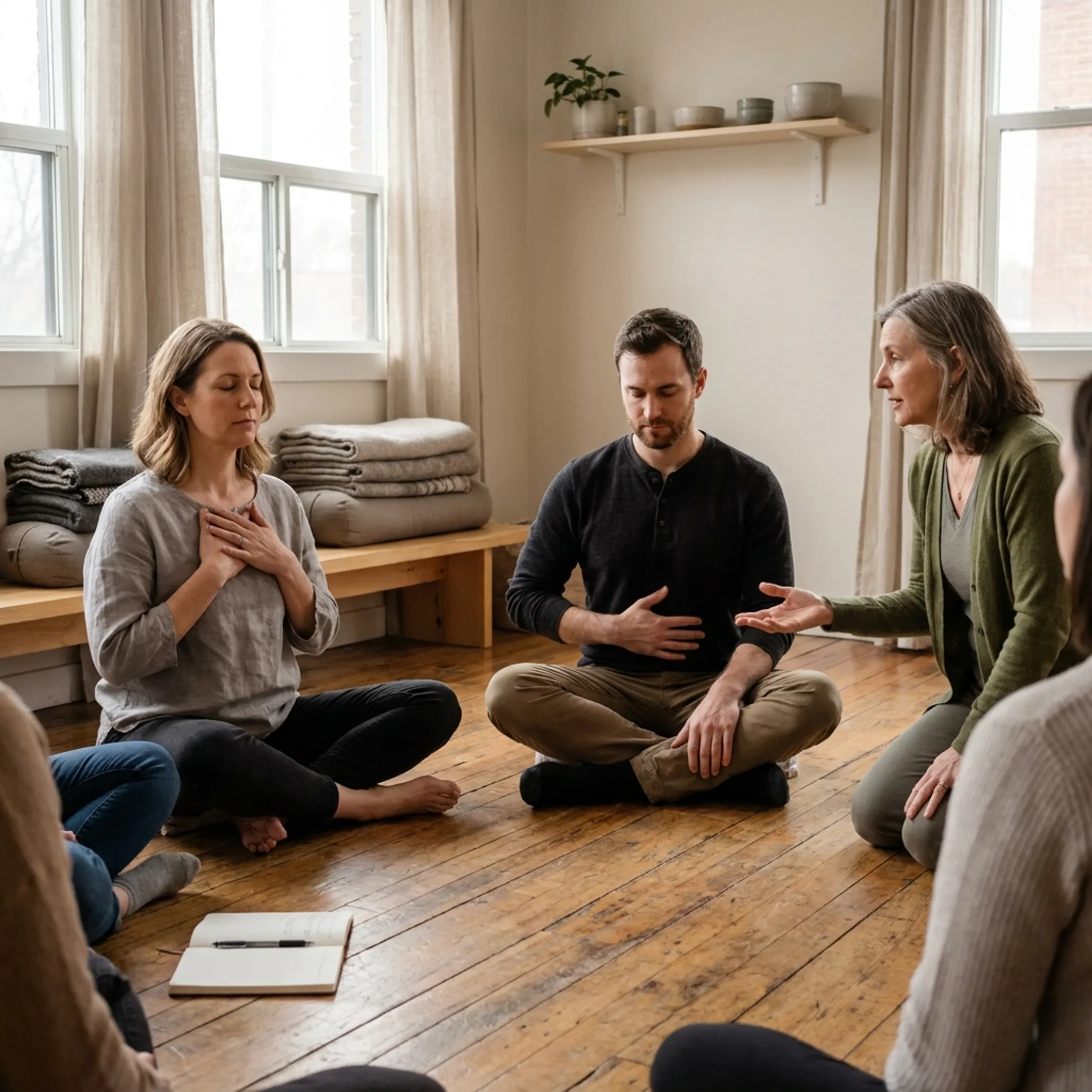 Therapists learning embodied trauma practices