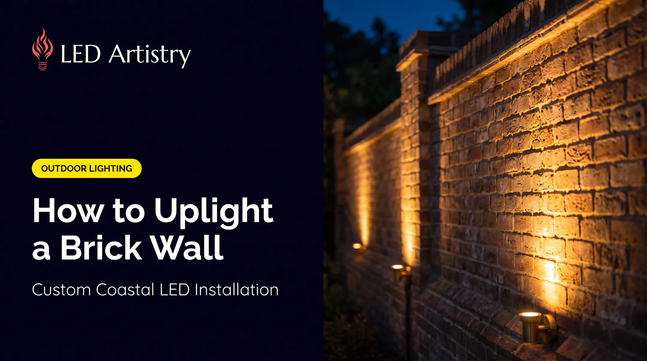 How to Uplight a Brick Wall