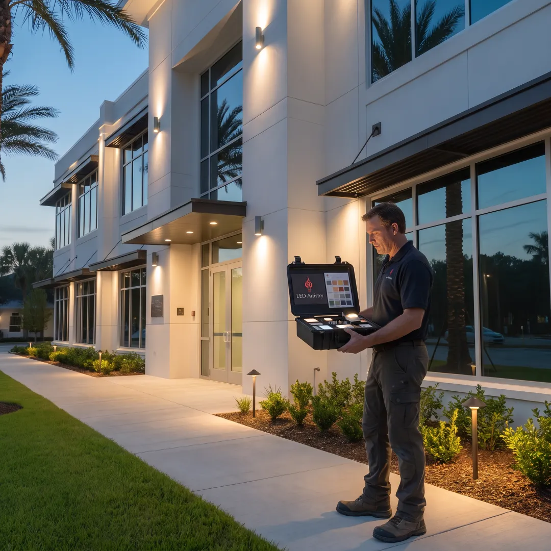 Commercial property lighting design consultation