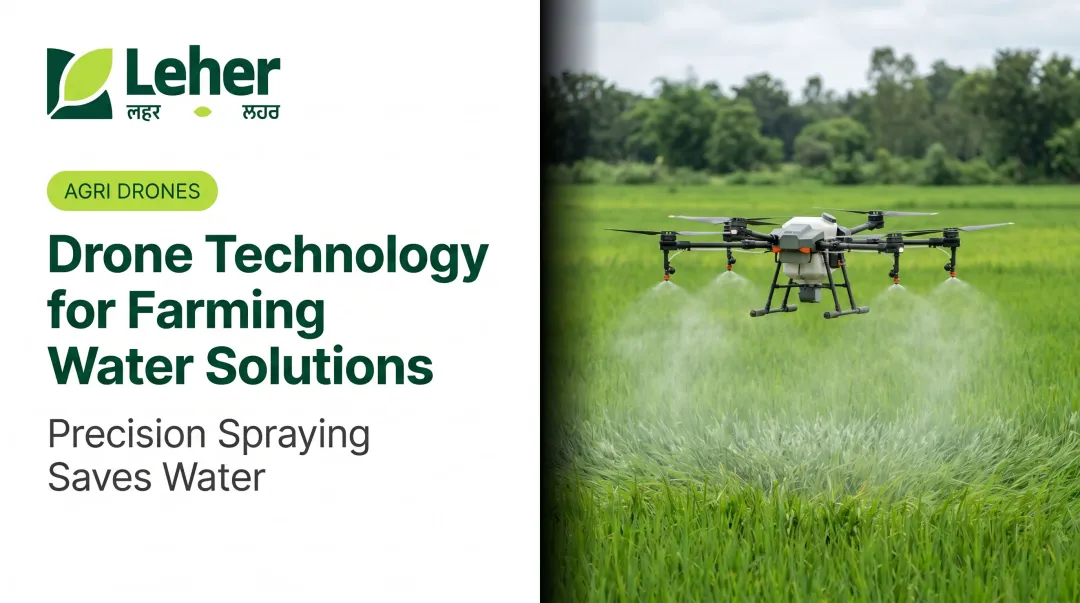 Drone Technology for Farming Water Solutions