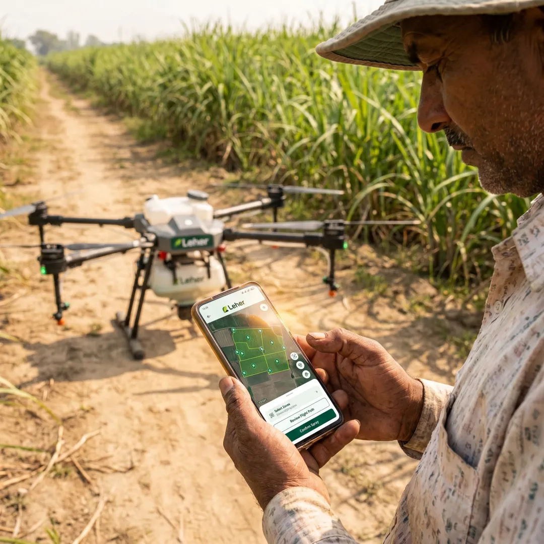 Drone spraying options for Indian farms