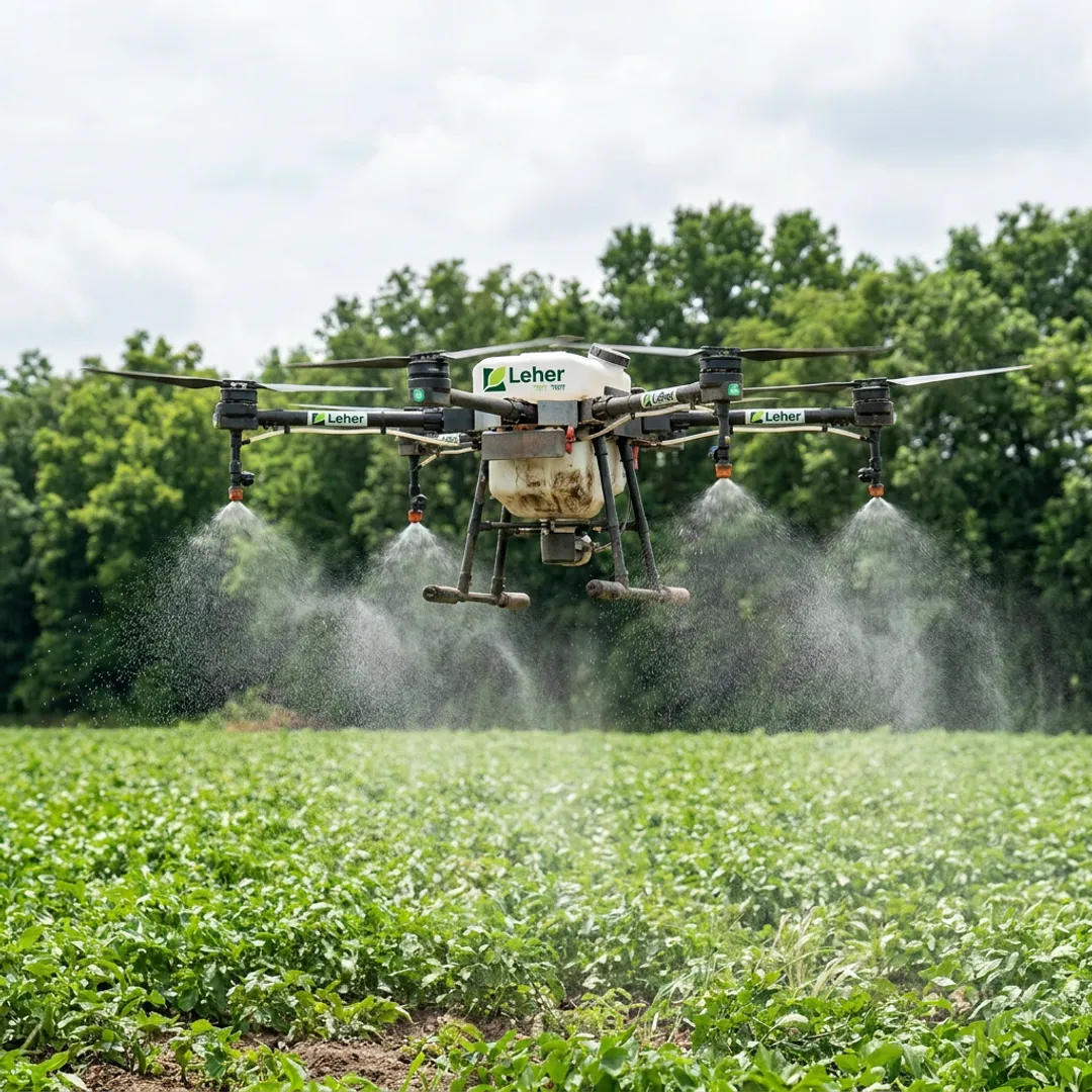 30L agriculture spraying drone over crops
