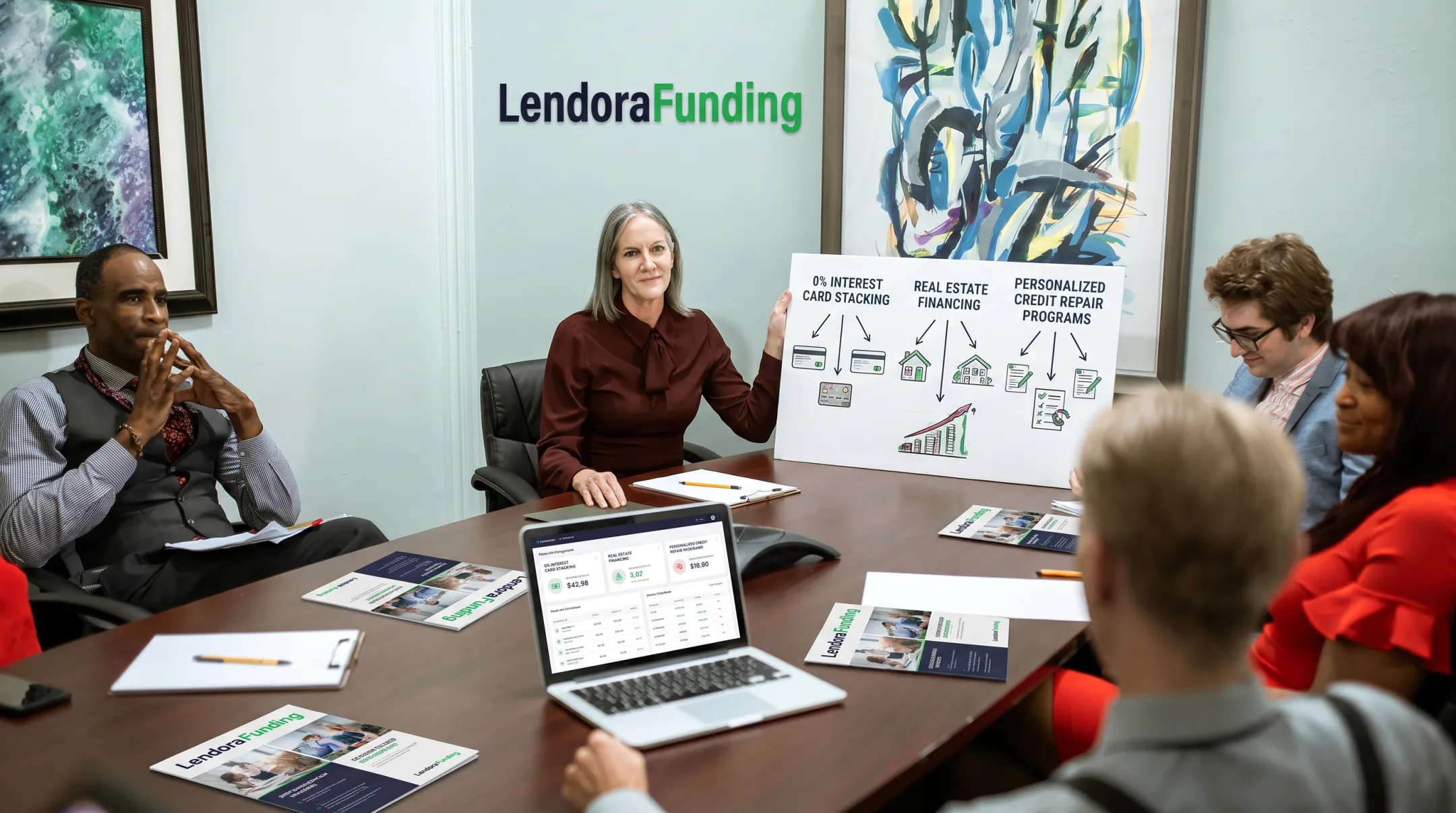 Lendora Funding financing options including card stacking and credit repair