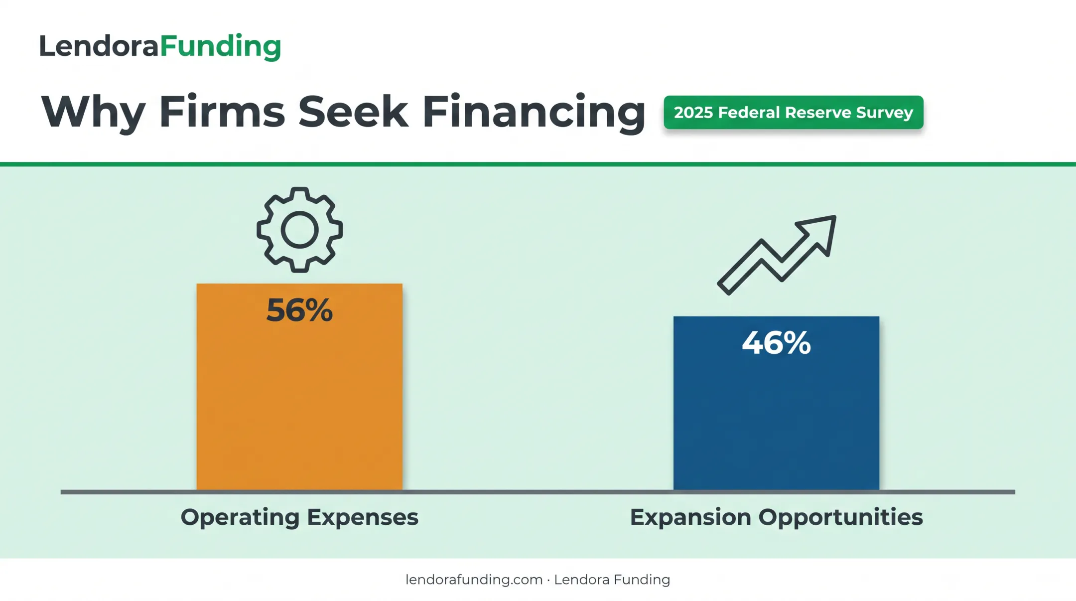 Reasons small businesses seek financing operating expenses versus expansion