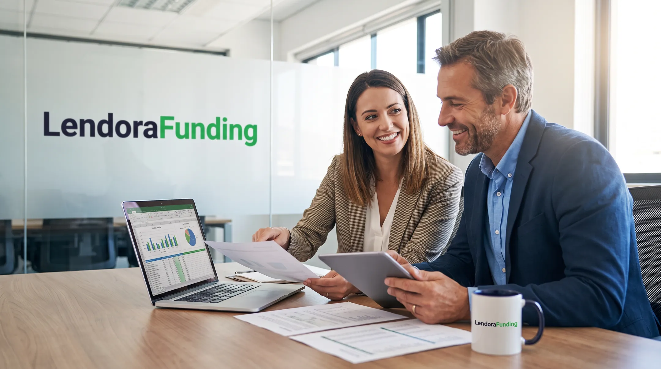Funding specialist consulting business owner on financing options