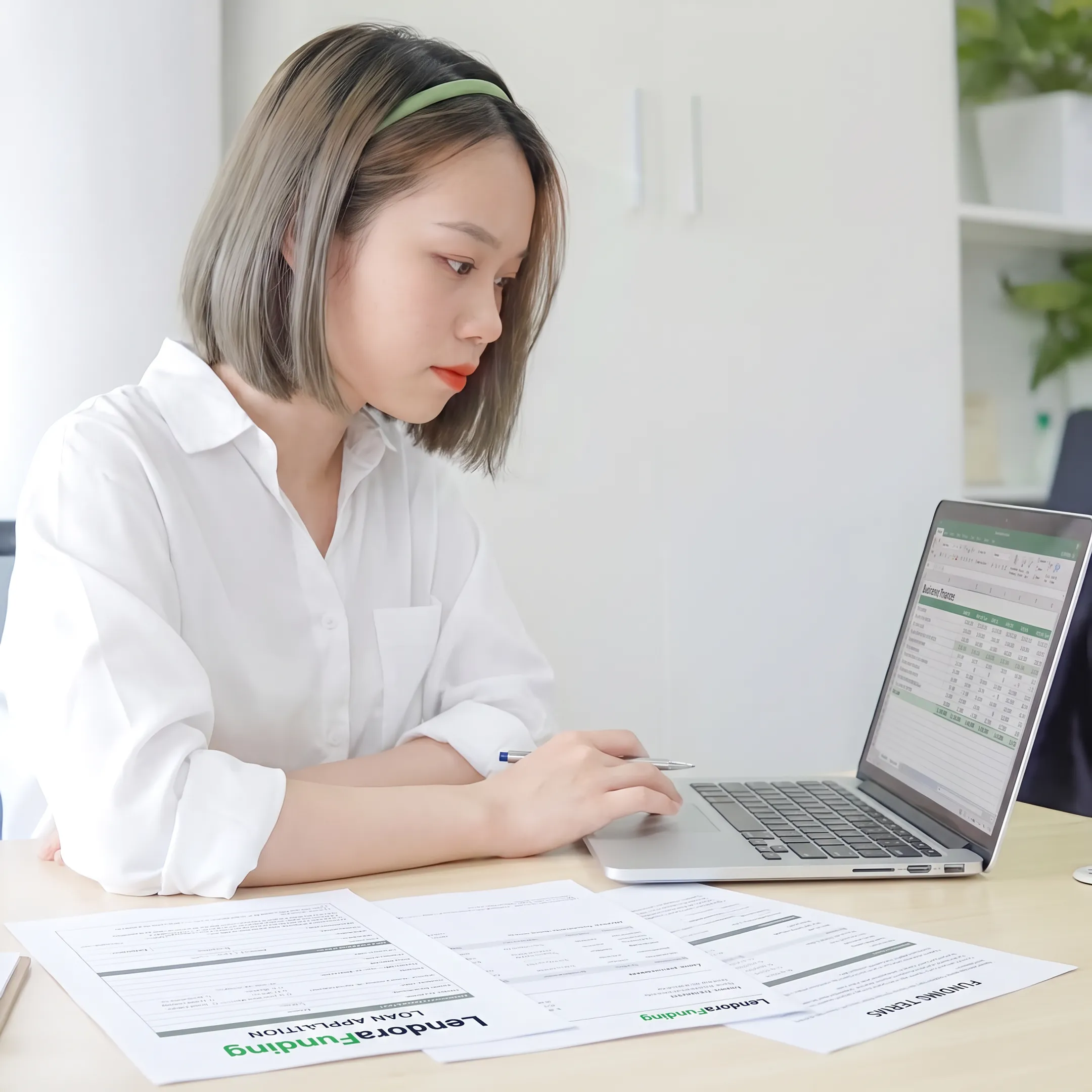 Business owner reviewing funding options with an advisor