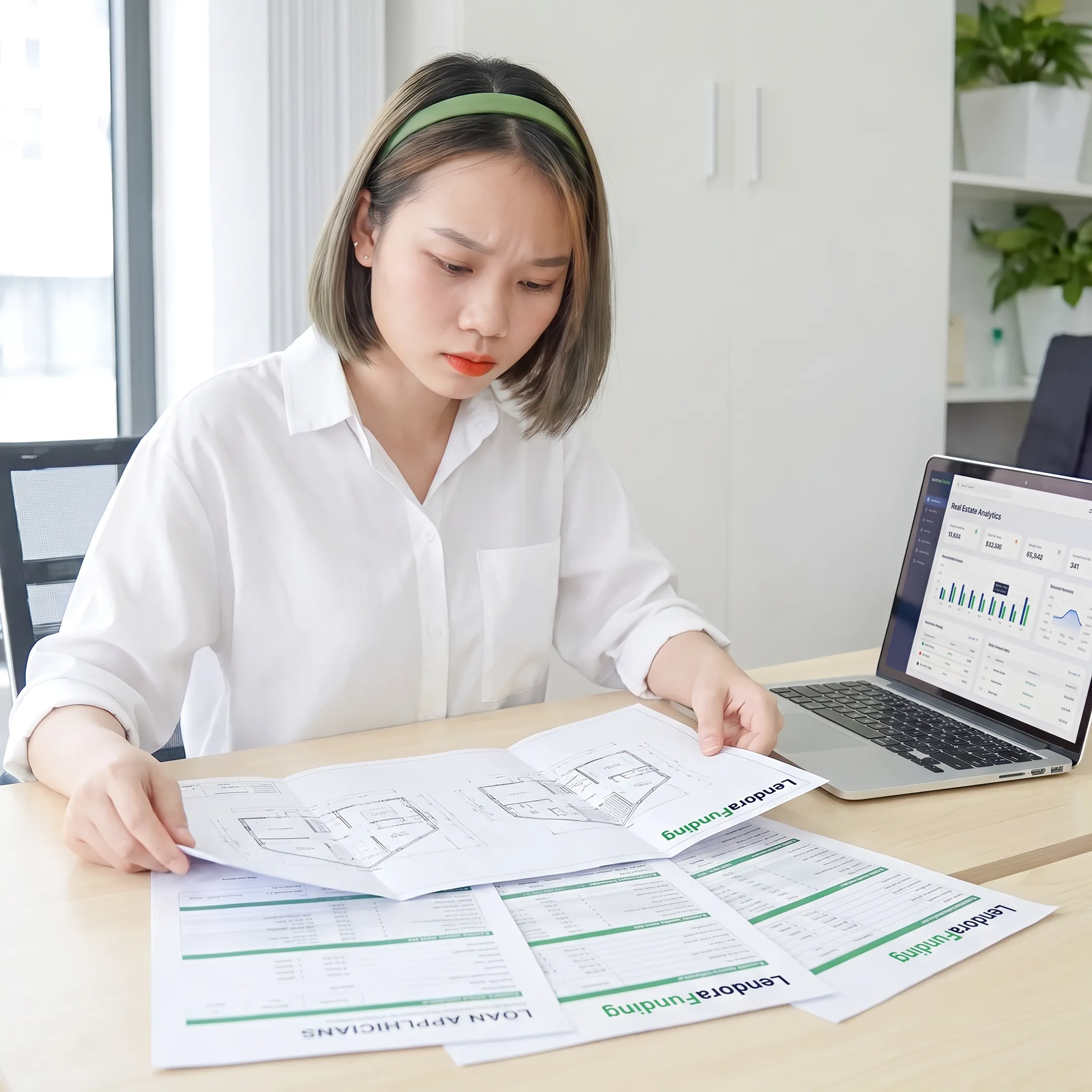Real estate professional discussing financing referrals with an investor