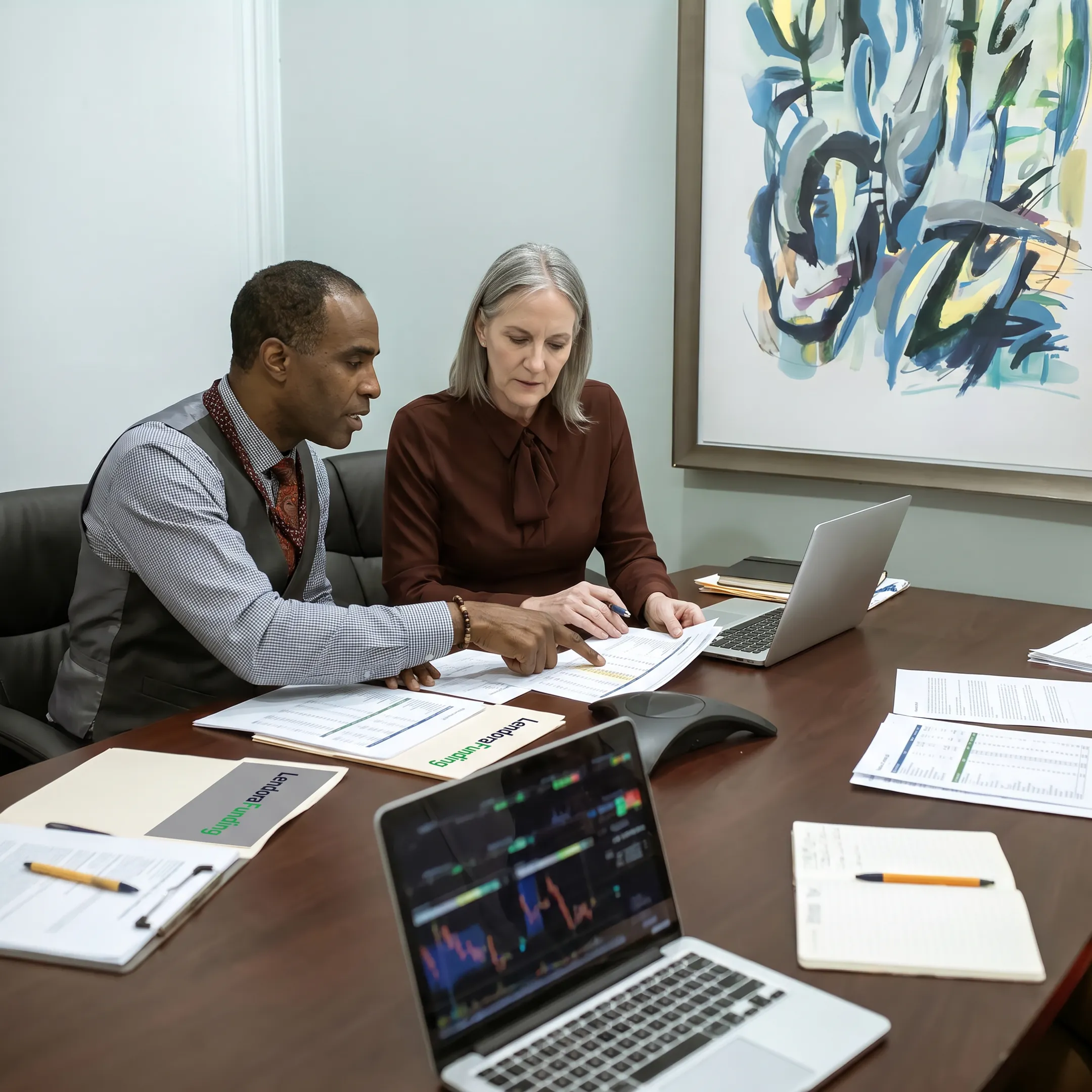 Business owner reviewing unsecured credit options