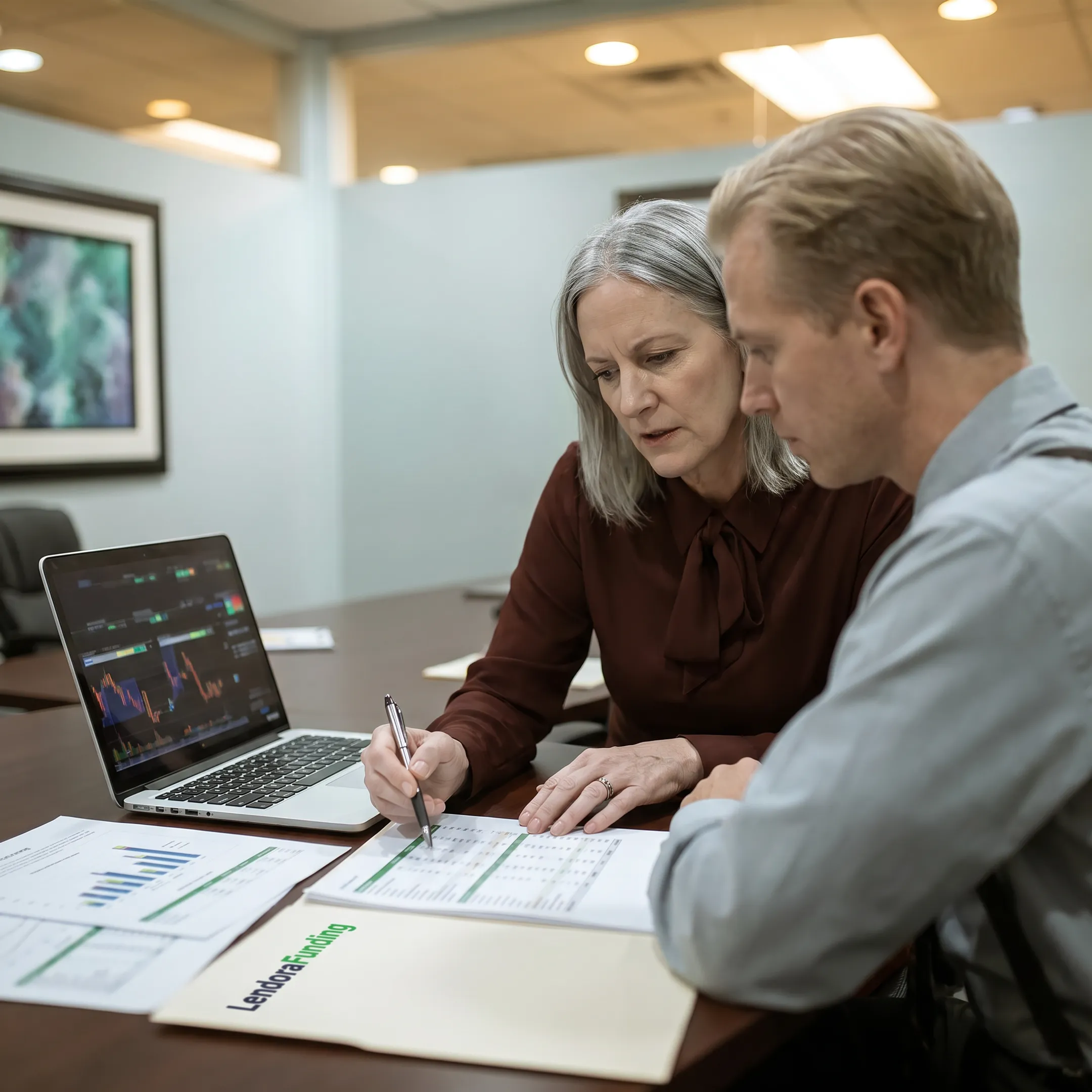 Funding specialist discussing business capital options