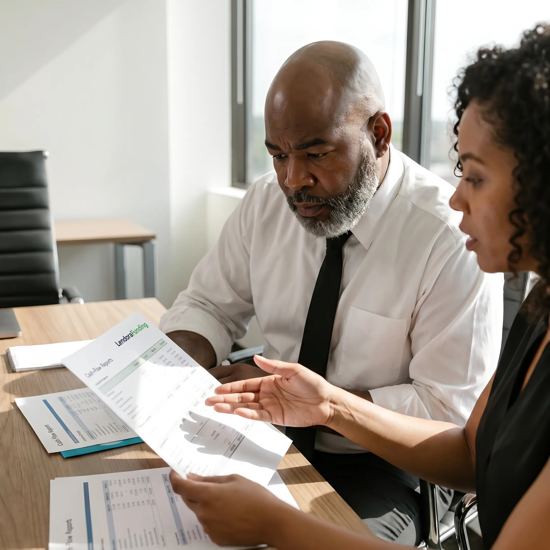 Business owner reviewing working capital financing options