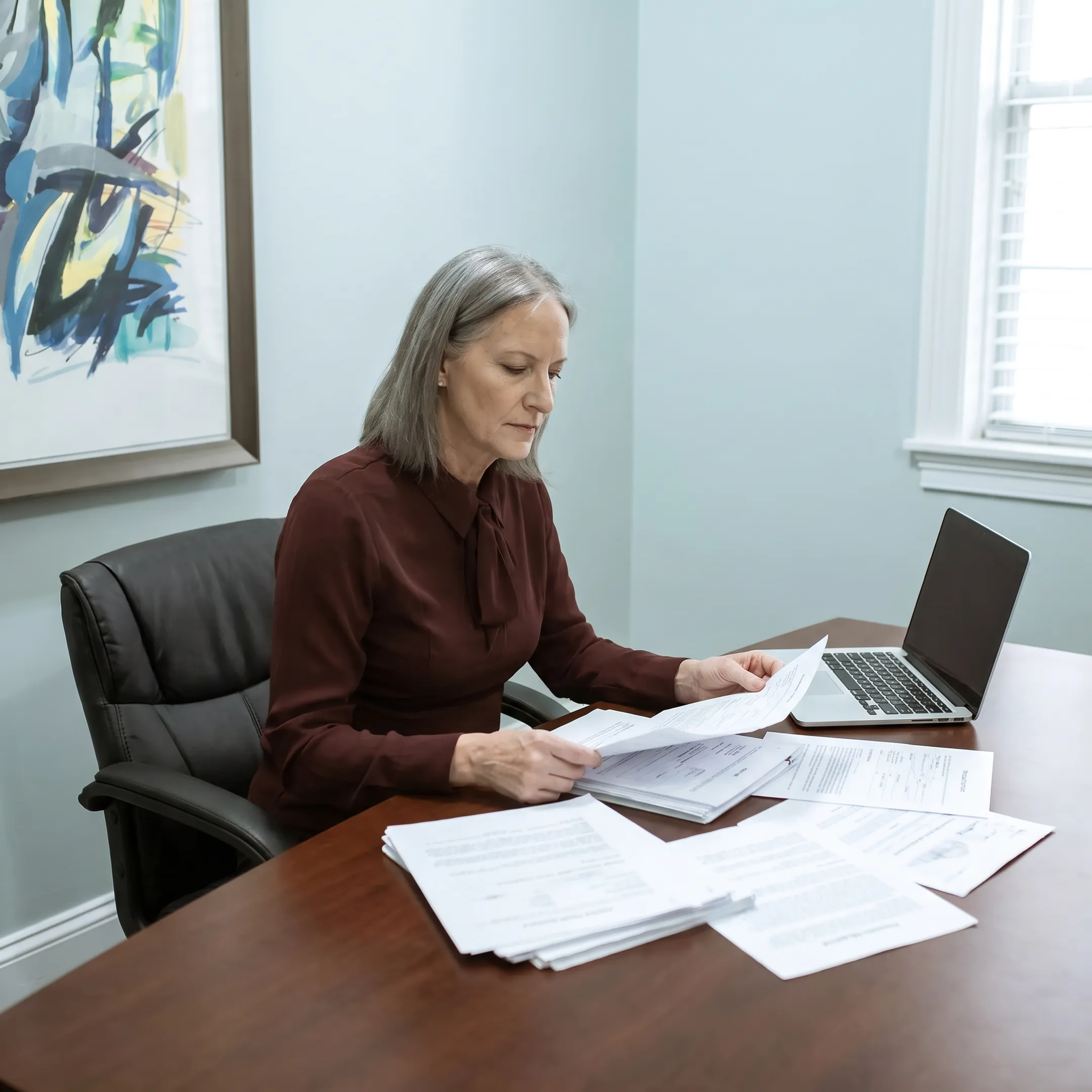 Real estate investor reviewing rental property financing options