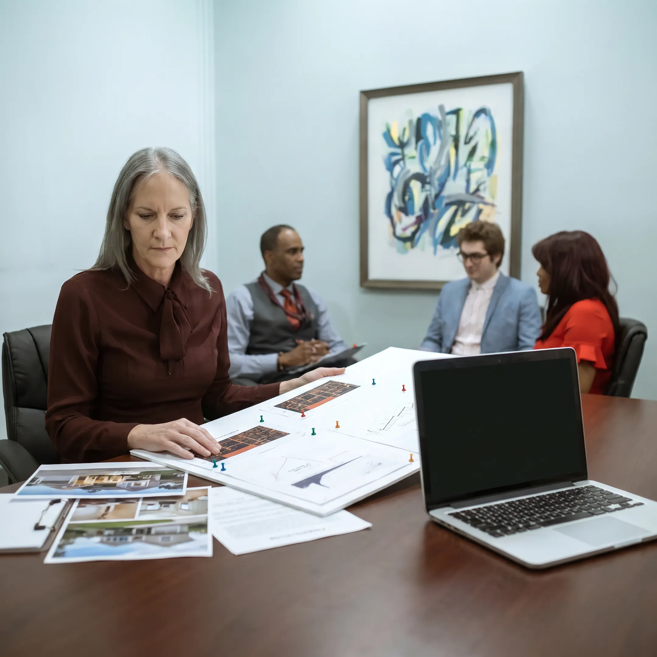 Investor reviewing a fix and flip property funding plan