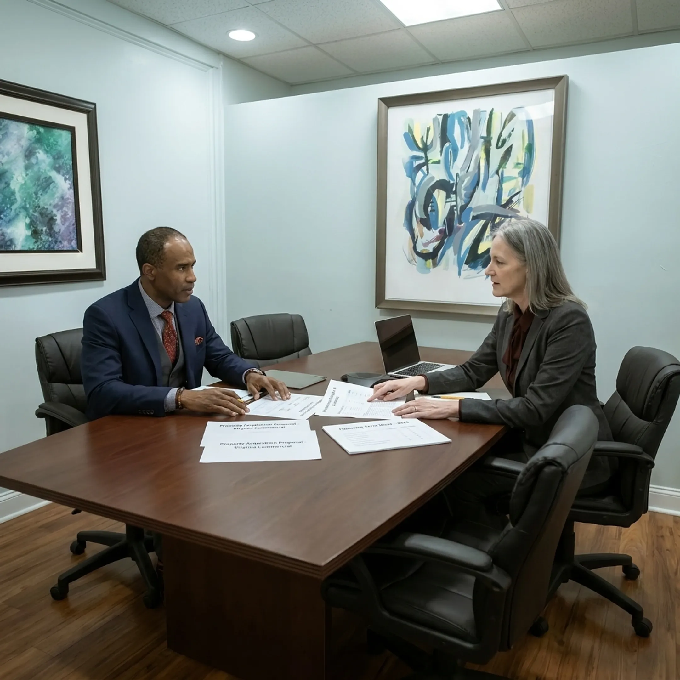 Investor discussing Virginia property financing with a funding specialist