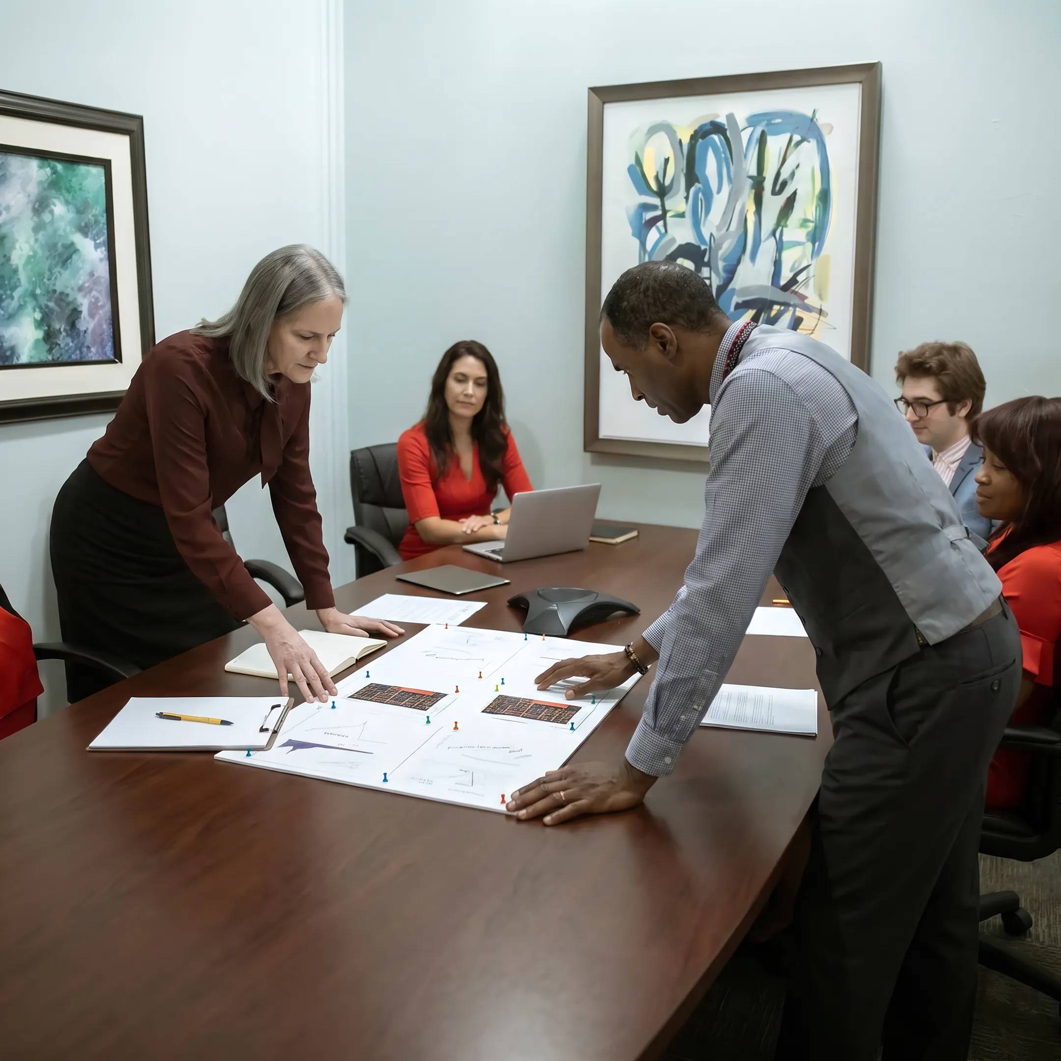 Funding specialist discussing a real estate investment plan