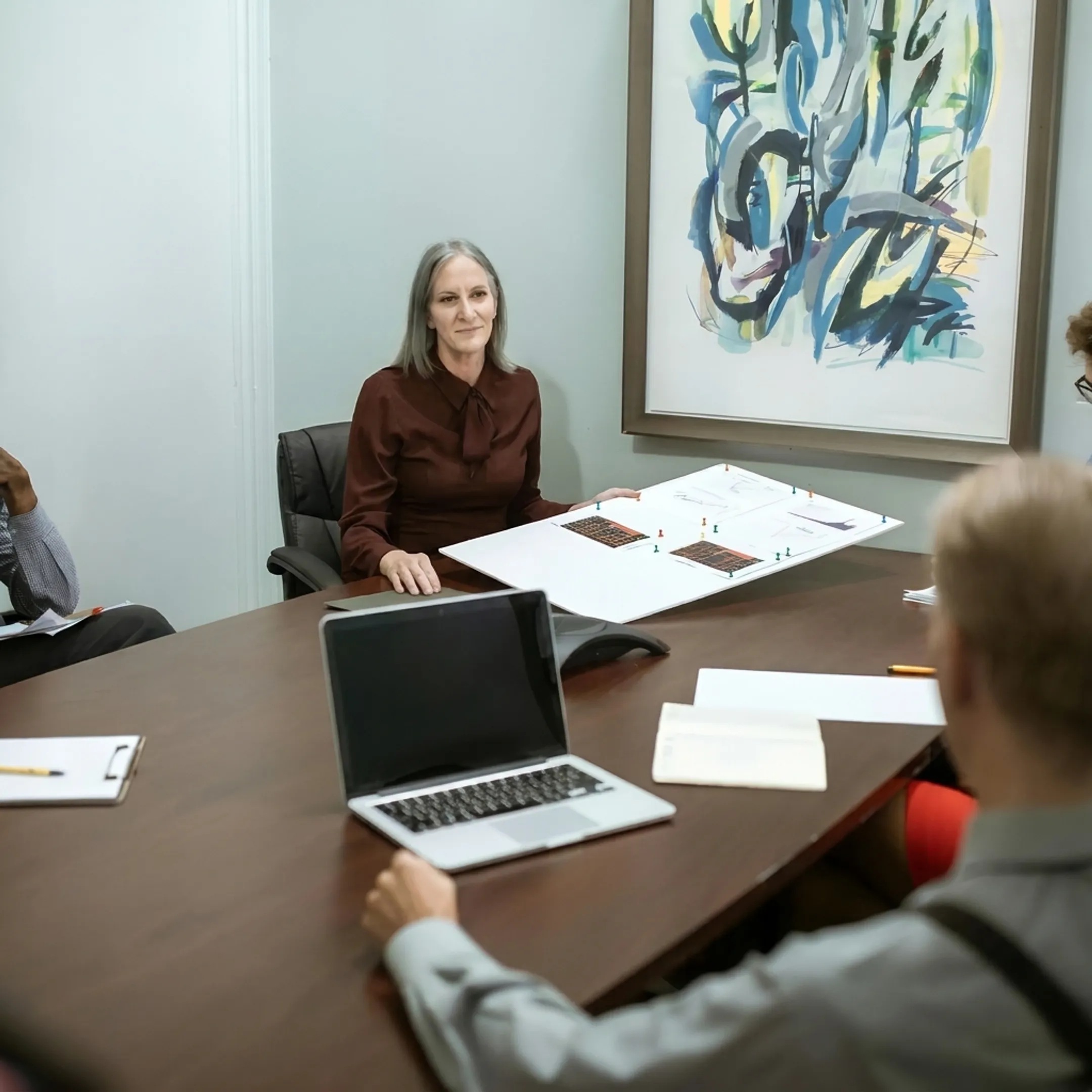 Advisor discussing small-business financing choices
