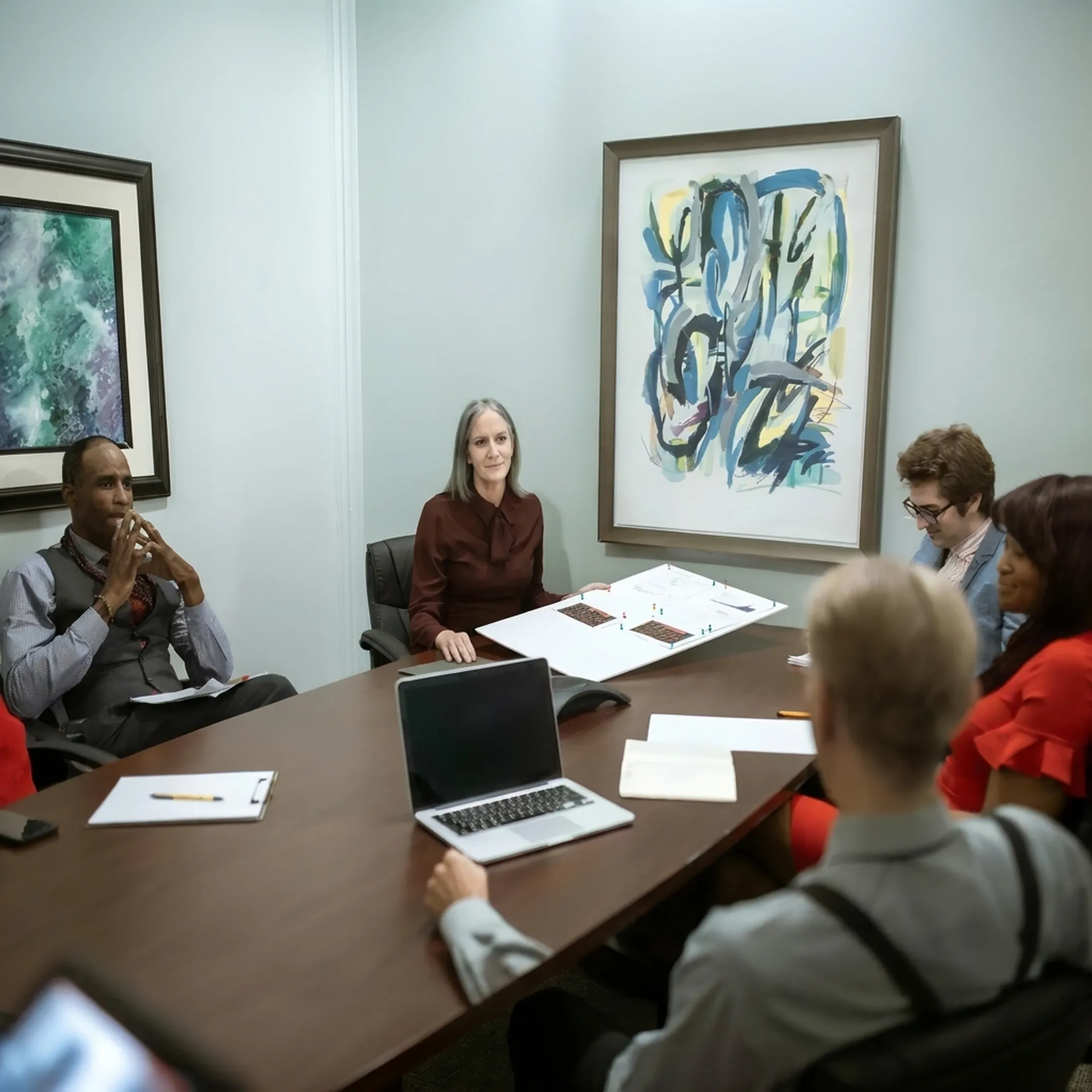 Advisor discussing real estate funding with an investor