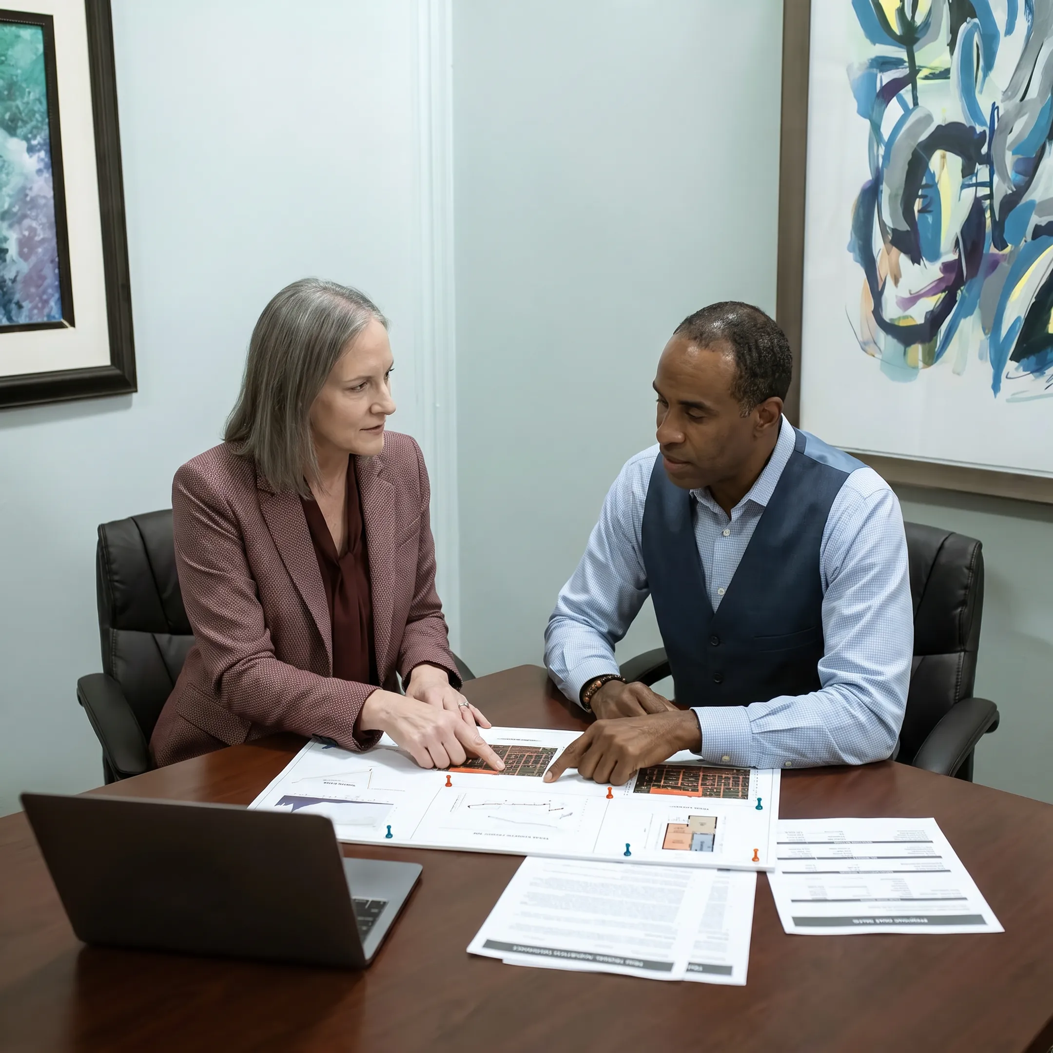 Funding specialist discussing a Texas real estate investment