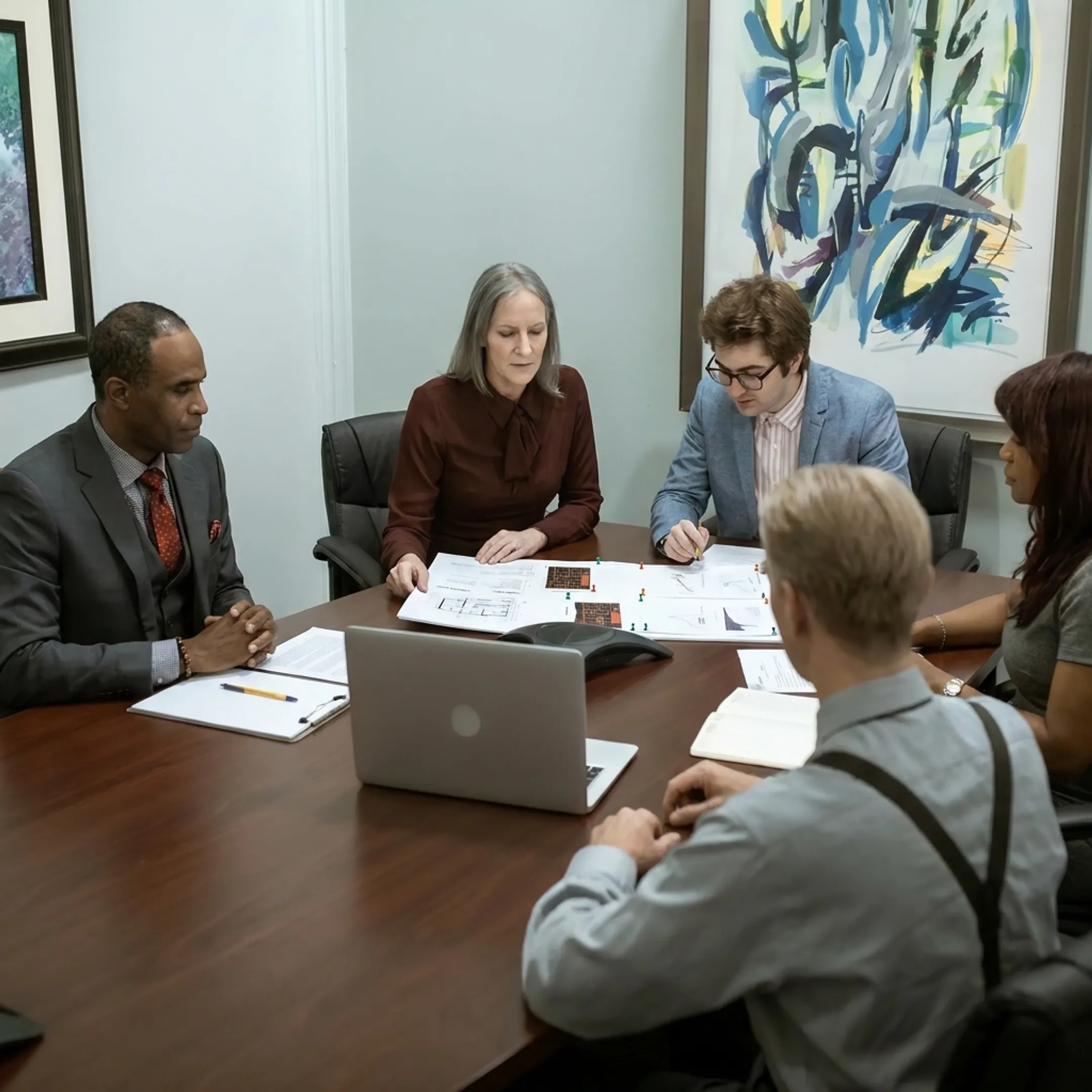 Advisor discussing New Jersey real estate financing with an investor