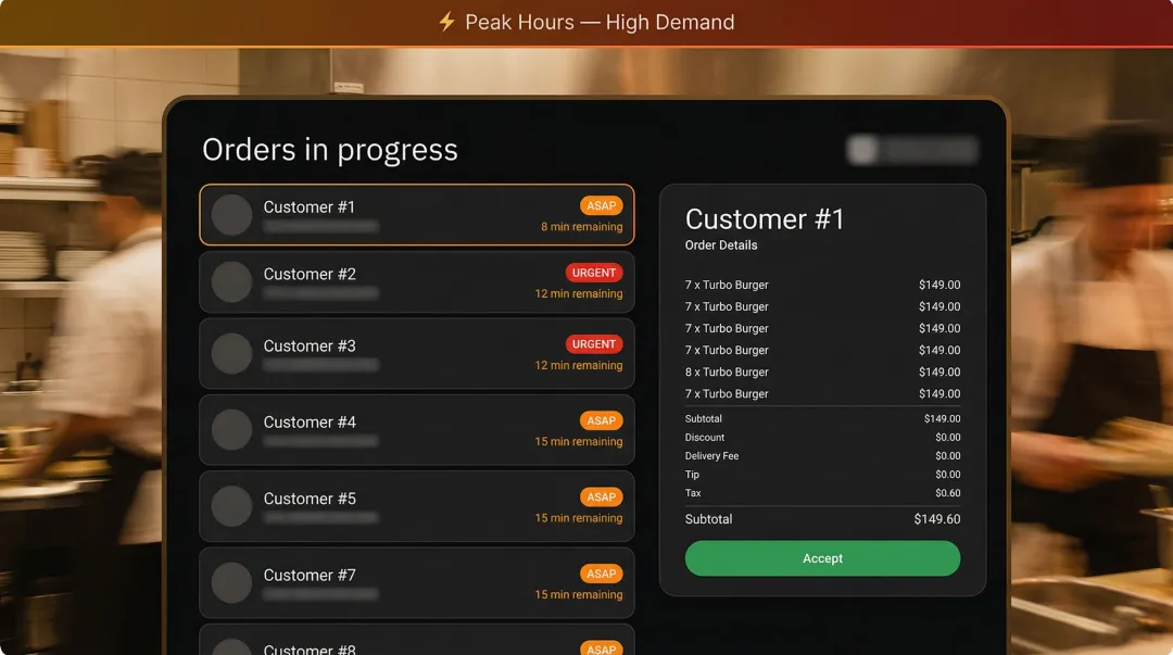 Swiggy Instamart and Zepto app screens showing high-volume festive season orders