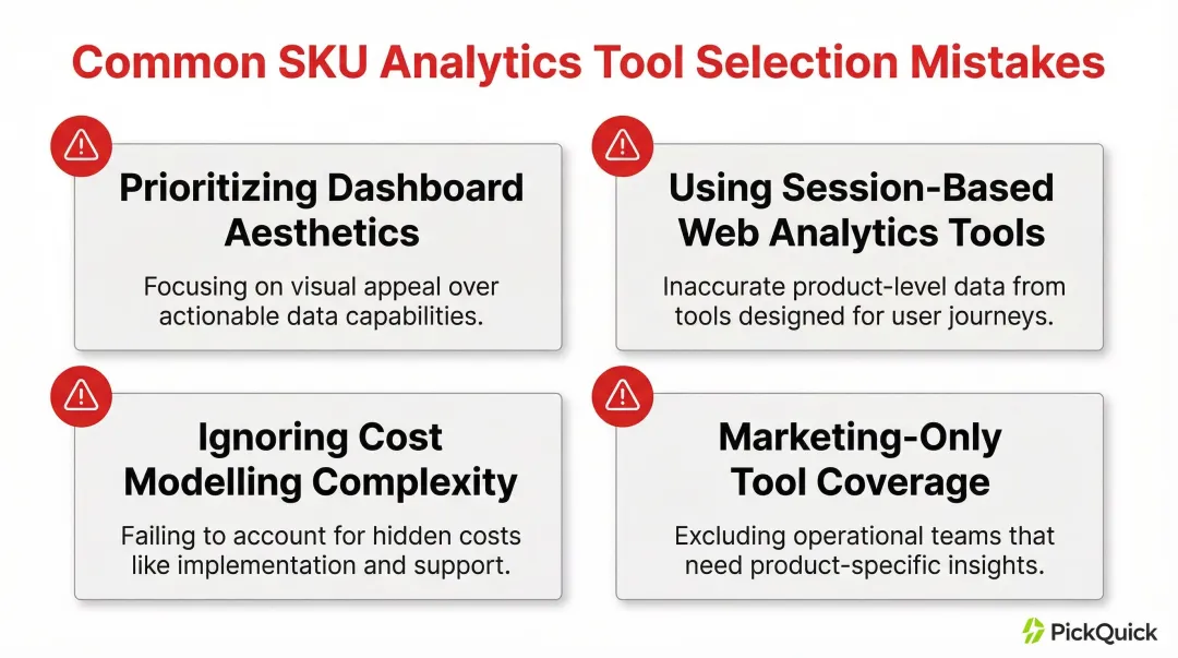 Four common analytics tool selection mistakes ecommerce brands make when evaluating platforms