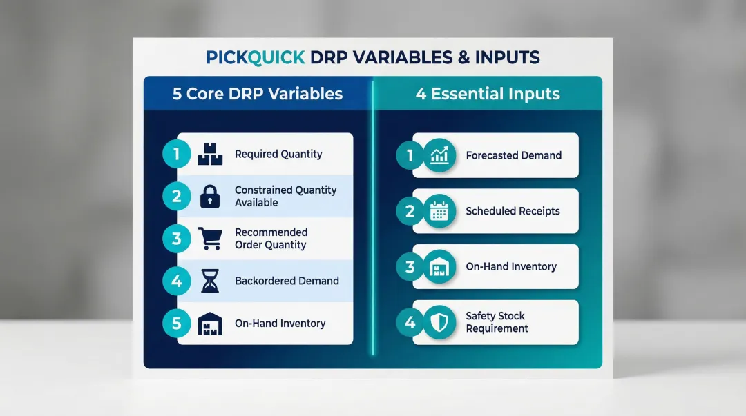 Five core DRP variables and four essential inputs planning framework