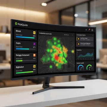 Unified inventory control dashboard showing multi-platform stock visibility