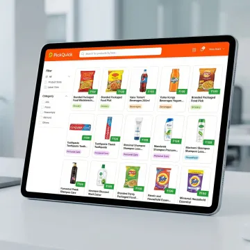 Professional product catalog setup for JioMart marketplace showing structured listings