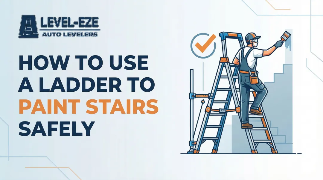 How to Use a Ladder to Paint Stairs Safely
