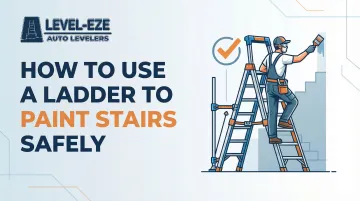 How to Use a Ladder to Paint Stairs Safely