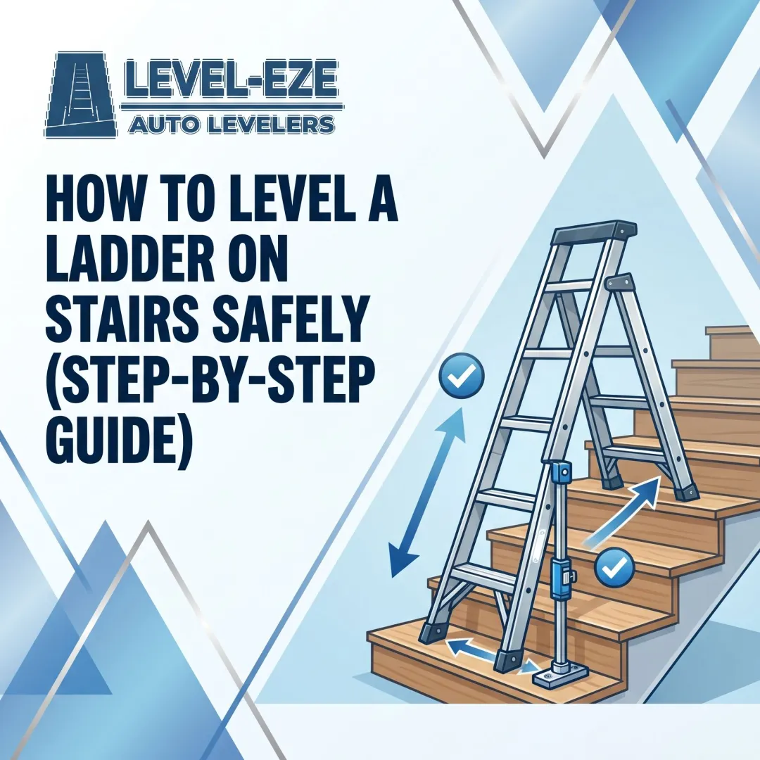 How to Level a Ladder on Stairs Safely (Step-by-Step Guide)